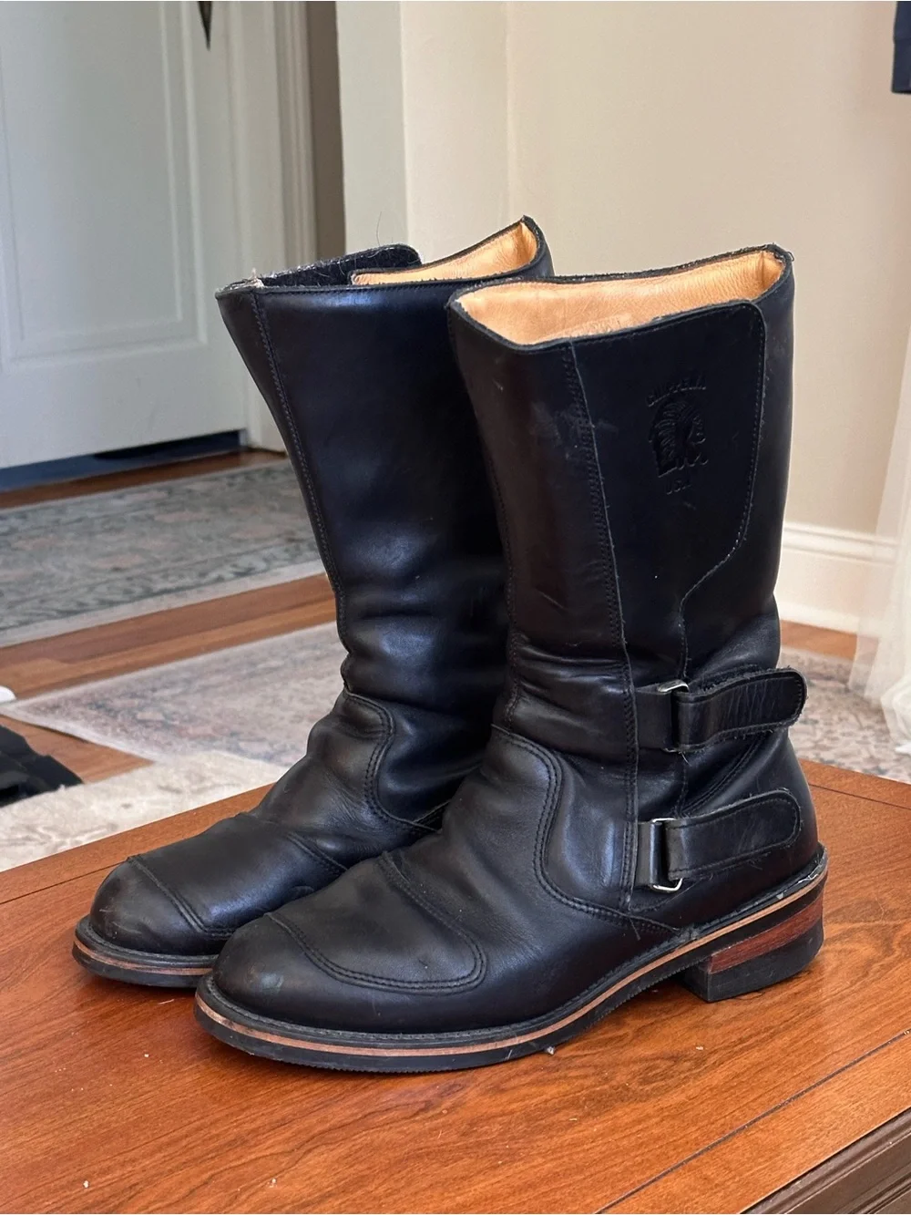 Chippewa 27862 Rally Engineer Boots Men’s 9.5D Made in USA Black Leather